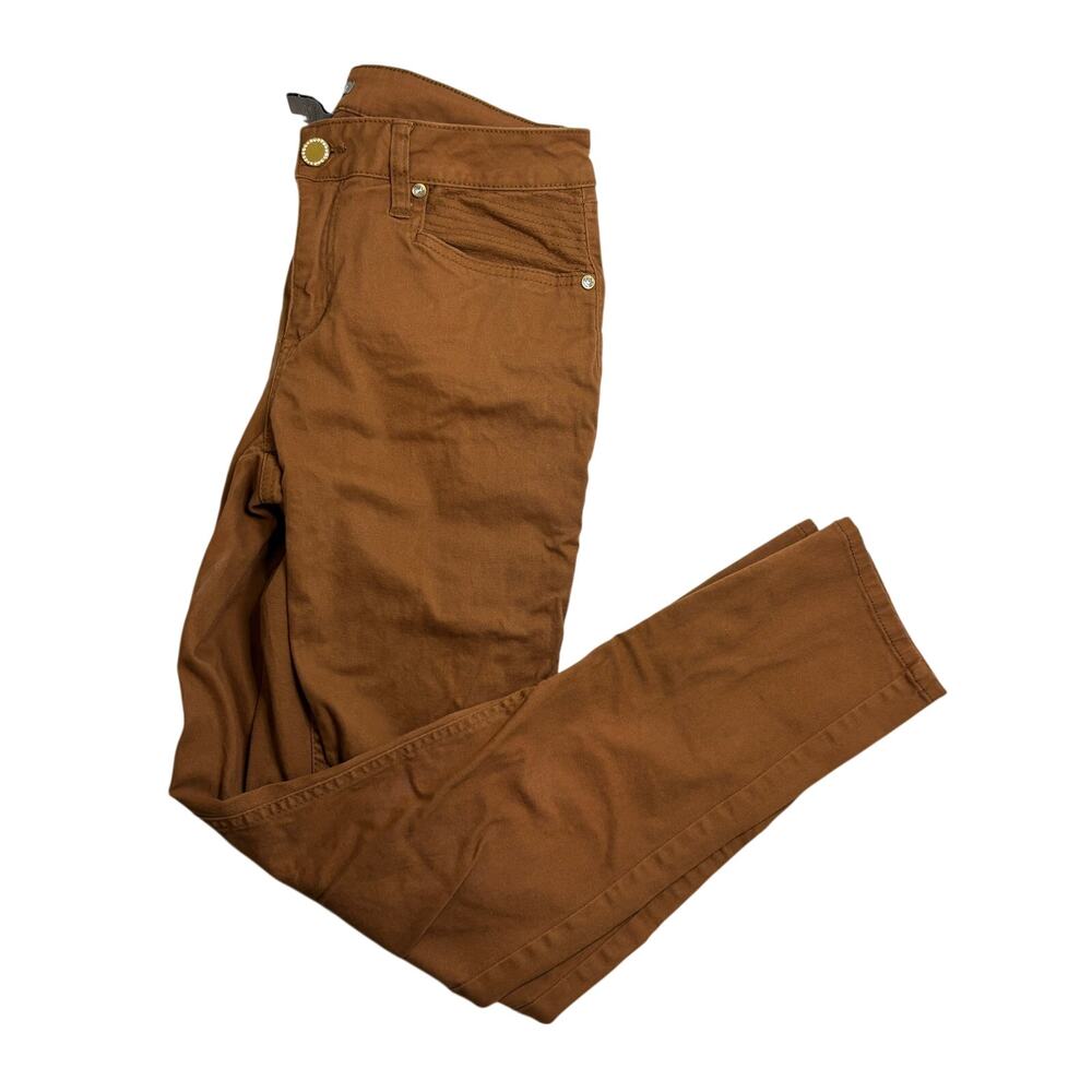 New Directions Weekend Ankle Pants Rust Copper Brown Womens 10 NWOT